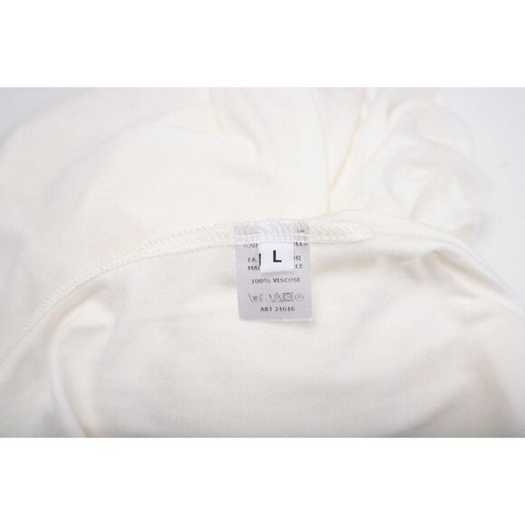 Ioanna Kourbela Tanktop No waist Maxi Dress Size L White Viscose NWT - Picture 6 of 6